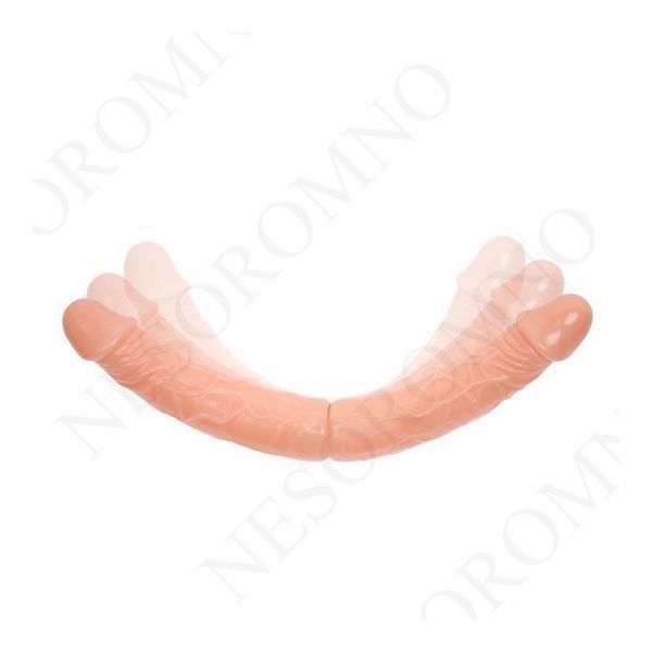 Фалоімітатор двосторонній Baile Double Dones реалістичний, бежевий, 36 &times; 4,6 см BW-010011 фото