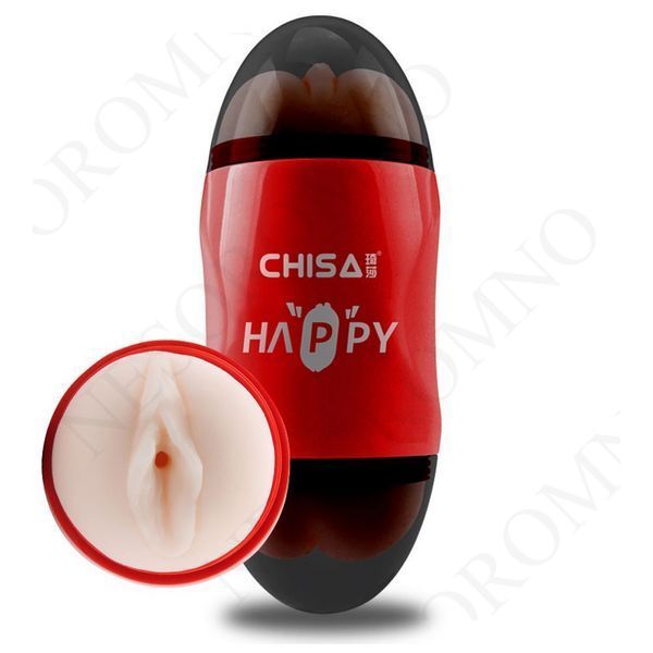 Мастурбатор двосторонній Вагіна та Рот Chisa Portable Happy Cup у колбі 898052 CN-560898052 фото
