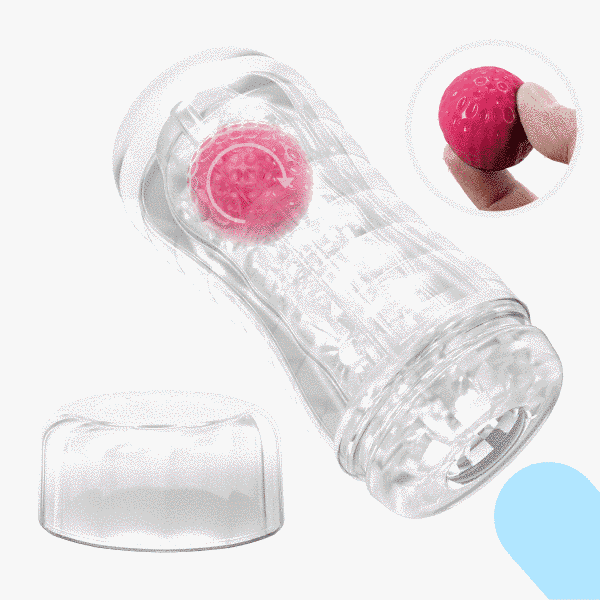 Мастурбатор у колбі PRETTY LOVE Planet прозорий, з рожевою кулькою, 18 х 7.7 см BM-009249N-1 фото