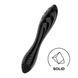 Скляний подвійний фалоімітатор Satisfyer Dazzling Crystal 1 для точки G чорний EX42494 фото 1