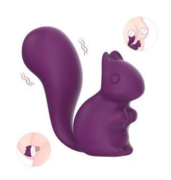 Міні-вібратор кліторальний Every Night Toys Debbie у формі білочки фіолетовий, 10 режимів вібрації 20506 /YAI707-002 фото