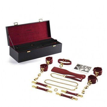 Набір BDSM Валіза Бажаний червоний шкіряний Kinky Tools Set UPKO U60738 фото
