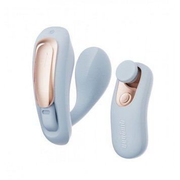Вібратор у трусики з пультом керування Qingnan No.6 Wireless Control Beige, блакитний Q96619 фото