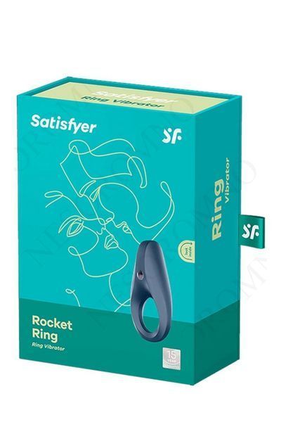 Ерекційне віброкільце Satisfyer Rocket Ring синє T360074 фото