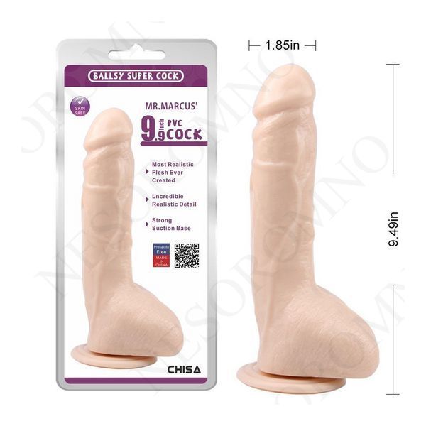 Фалоімітатор з мошонкою на присосці Chisa Ballsy Super Cock Marcus, тілесний 69678 /CN-111700967 фото