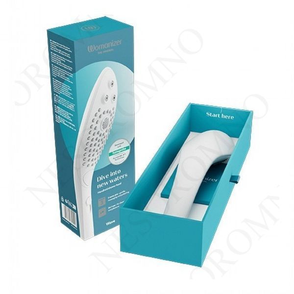 Насадка на душ для мастурбації Womanizer Wave, біла 26807700 фото