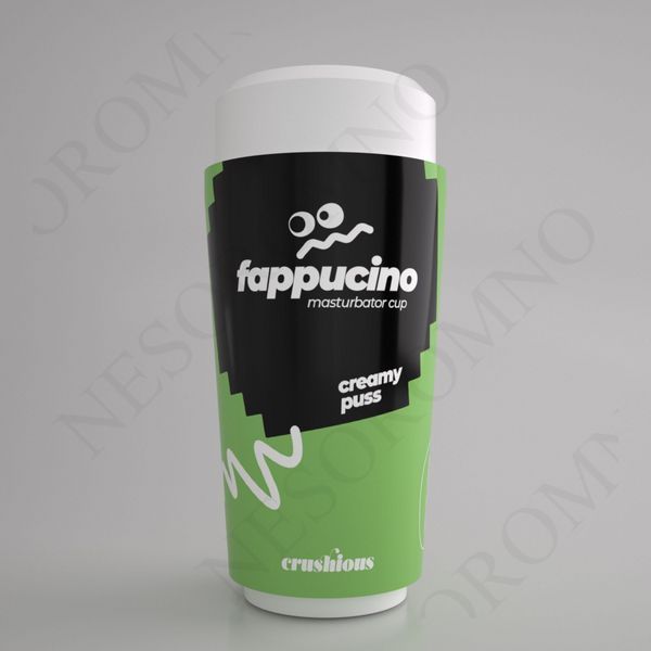 Портативний мастурбатор вагіна CRUSHIOUS FAPPUCINO у вигляді стаканчика кави, з кришкою EX54341 фото