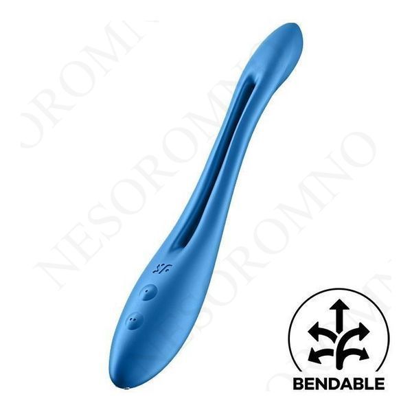 Універсальний вібратор (ерекційне кільце), що гнеться Satisfyer Elastic Game синій T360353 фото