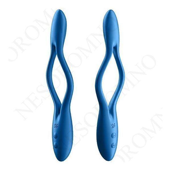Універсальний вібратор (ерекційне кільце), що гнеться Satisfyer Elastic Game синій T360353 фото