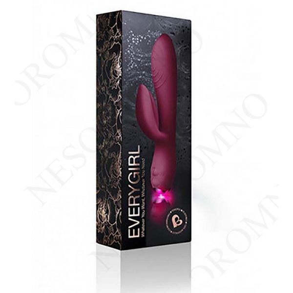Вібратор кролик Rocks Off Everygirl Rabbit BURGUNDY RO13559 фото