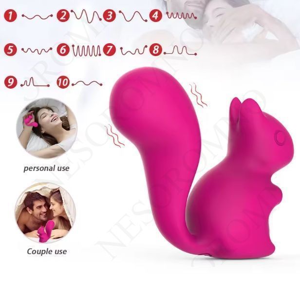 Міні-вібратор кліторальний Every Night Toys Debbie у формі білочки фіолетовий, 10 режимів вібрації 20506 /YAI707-002 фото