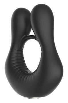 Кільце ерекційне для пеніса з вібрацією Dream Toys чорне DT22084 фото
