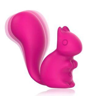 Міні-вібратор кліторальний Every Night Toys Debbie у формі білочки рожевий, 10 режимів вібрації 20572 /YAI707-002 фото