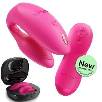 Вібратор для пар We-Vibe Chorus Pro Electric Pink з пультом і додатком, рожевий SNSP1SG3 фото