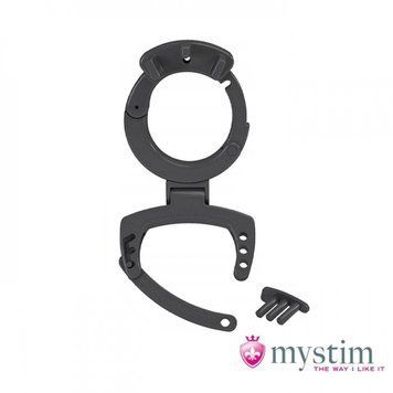 Затискачі на яєчка MYSTIM-EDD TIGHT BALL SQUEEZER, чорний, 4.9 х 2.5 см MS29739 фото
