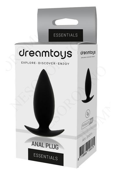 Анальна пробка із стопером Dream Toys Essentials чорна, Small DT21011 фото