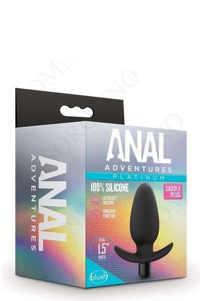 Анальна пробка з вібрацією Blush Anal Adventures Platinum Saddle Plug T331453 фото