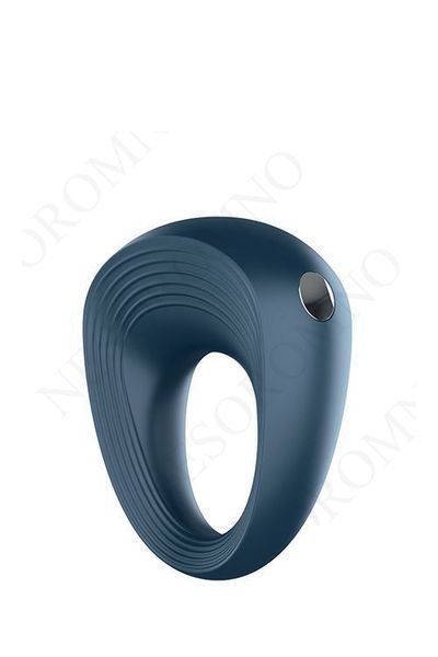 Ерекційне рельєфне віброкільце Satisfyer Power Ring синє T360075 фото