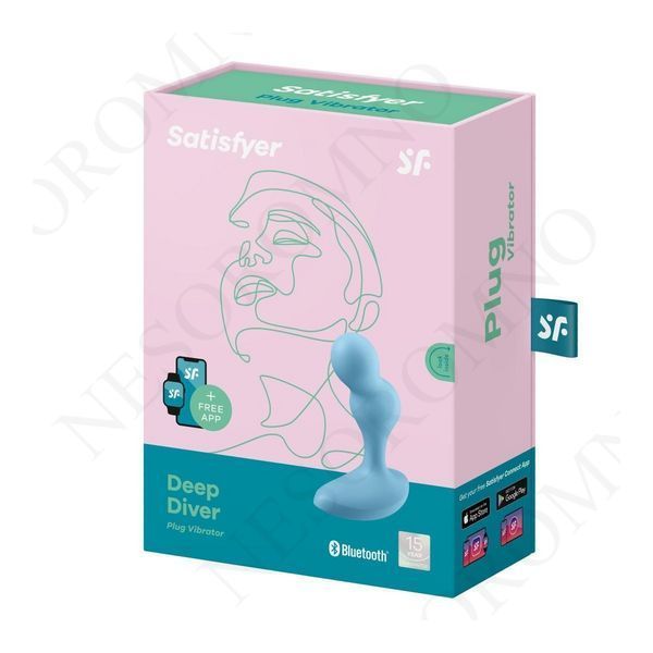 Анальний вібратор з підключенням до Satisfyer Deep Diver блакитний ST20500 фото