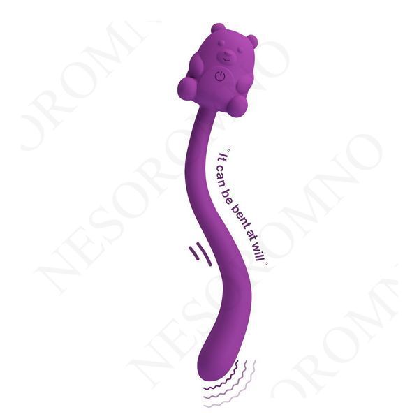 Точковий вібратор для клітора Pretty Love Cute Bear Flirting Stick гнучкий, 13,3 х 1,2 х 2,4 см BW-500032-2 фото