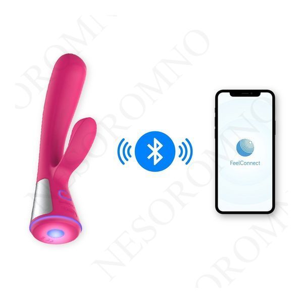 Вібратор-кролик Ohmibod Fuse KIIROO з інтерактивним підключенням, рожевий KR671 фото