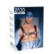 Шкіряна портупея для чоловіків ZADO FETISH з декоративними заклепками, чорна 2010003 фото 3
