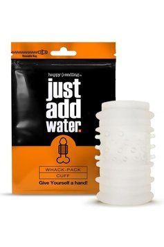 Мастурбатор рельєфний, що самозмащується Global Novelties Just Add Water Whack Pack Cuff, білий T880169 фото