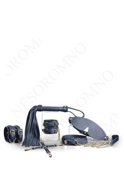 Набір для BDSM 6 предметів BONDAGE COUTURE 6 PIECE KIT BLUE T280884 фото