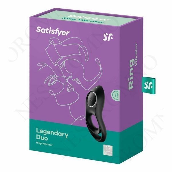 Подвійне ерекційне кільце Satisfyer Legendary Duo чорний T360175 фото