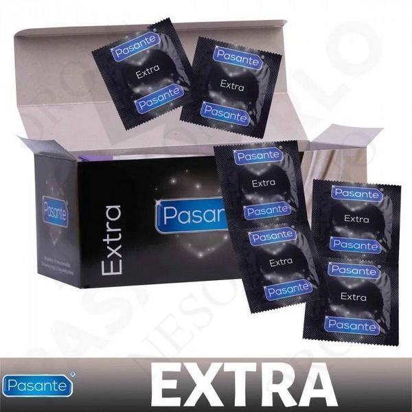 Презервативи потовщені Pasante Extra Condoms з додатковим лубрикантом, 52 мм (ціна за 6 шт.) 1030KA-1 фото