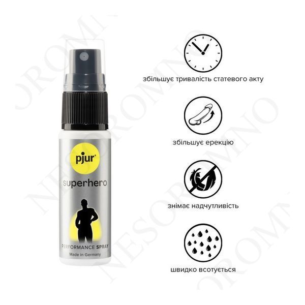 Пролонгатор спрей 20 мл Pjur Superhero Performance Spray для продовження статевого акту PJ12920 фото