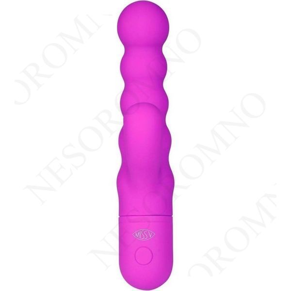 Вібратор-кроль рельєфний Double Up Miss V, фіолетовий MSV52071 фото
