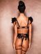 Сексуальний мереживний комплект Star Night Sexy Set з пір'ям та ланцюжками, чорний, XS-S (без коробки) R81289-1 фото 3