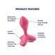 Анальна пробка з вібрацією у футуристичному дизайні Satisfyer Game Changer, рожевий ST4006789 фото 3