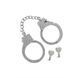 Наручники з камінням Taboom Luxury Bondage Essentials металеві, сріблясті TB17136 фото 3
