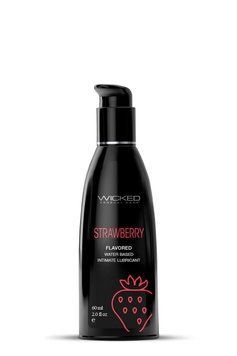 Лубрикант їстівний Wicked Strawberry Flavored зі смаком полуниці, 60 мл  W252244 фото