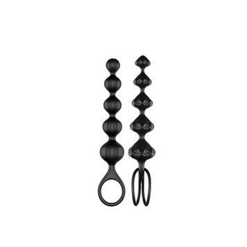 Набір анальних ланцюжків Satisfyer Love Beads, чорний T360077 фото
