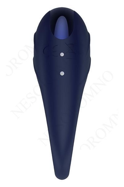 Гламурне вібраційне кільце для пеніса Dream Toys Glam синє DT22231 фото