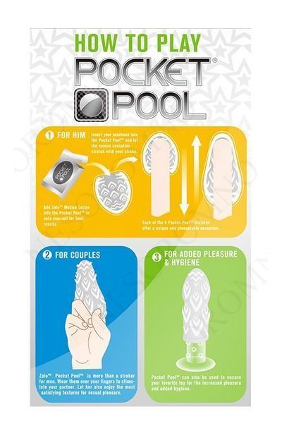 Мастурбатор ZOLO POCKET POOL SUSIE CUE T670015 фото