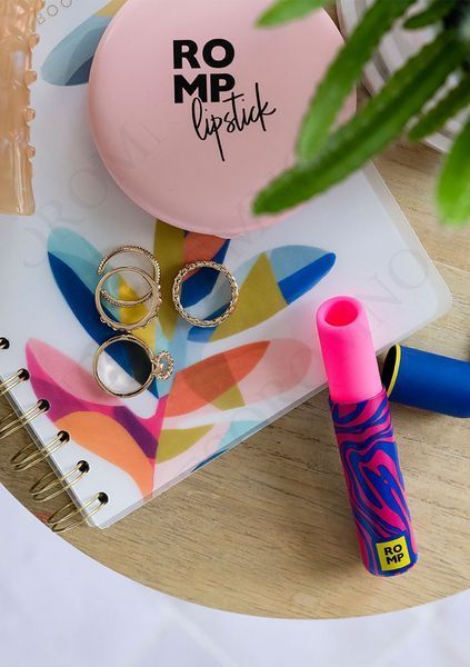 Кліторальний вібратор Romp Lipstick у вигляді губної памади, рожевий ROM3605 фото
