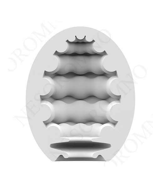 Самозмащувальний мастурбатор у вигляді яйця Satisfyer Riffle Masturbator Egg рельєфний T360149 фото