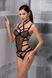 Корсет із стреп-стрічками HAGAR CORSET black S/M - Passion P49787 фото 1