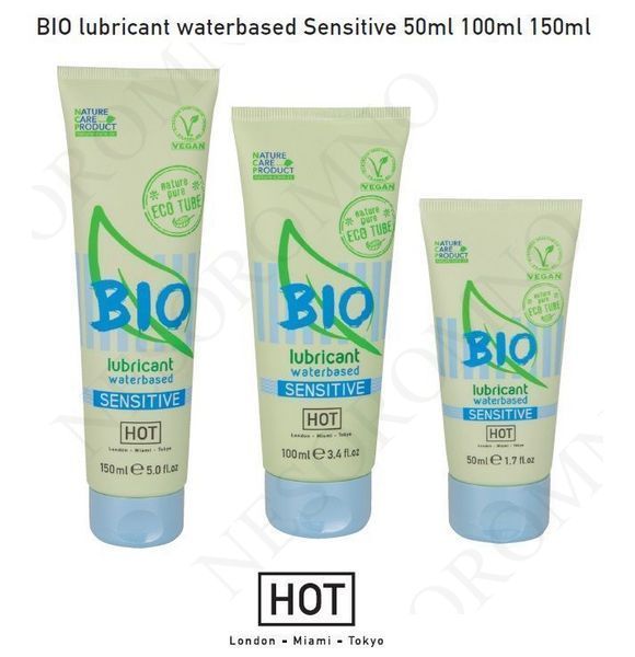Органічний лубрикант на водній основі Hot Bio Lube Sensitive, 100 мл HOT44161 фото