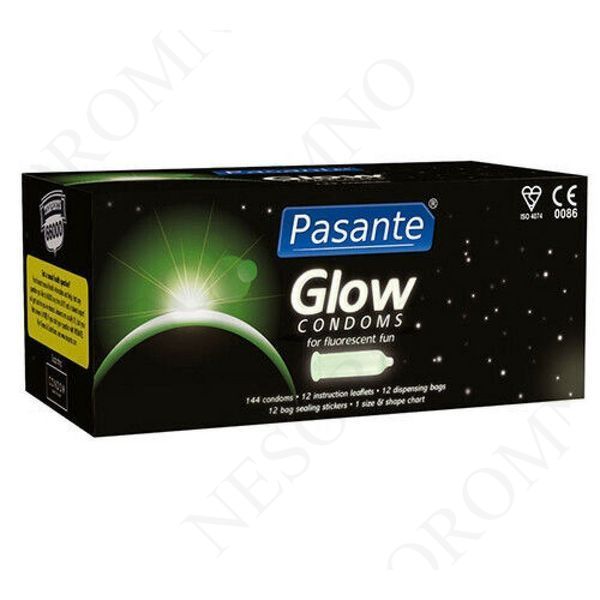 Презервативи, що світяться в темряві Pasante Glow латексні (ціна за 6 штук)  1120KA-1 фото