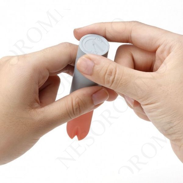 Віброкуля у вигляді помади Iroha Stick Tenga, медичний силікон, помаранчева з сірим TN55309 фото