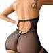 Сукня жіноча для секс ігор Romper Lace Teddy з лакованої шкіри з вирізами Чорна S/M/L X00001301 фото 5