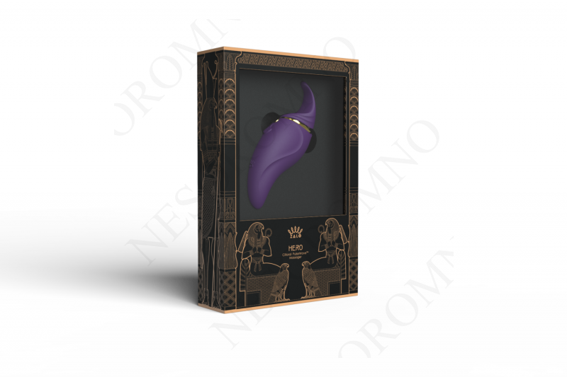 Кліторальний вібромасажер з язичком і вібрацією Zalo Hero, Twilight Purple ZL01603 фото