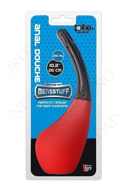 Анальний душ із 9 отворами Dream Toys Menzstuff, об'єм 310 мл, червоний DT21176 фото