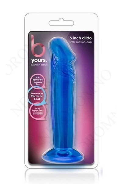 Анальний фалоімітатор-пробка B Yours, синій, 16 х 3.5 см T331162 фото