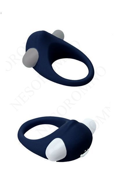 Ерекційне кільце з вібрацією Dream Toys Rings of Love, синій DT21713 фото
